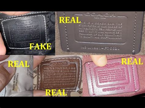 serial number coach bag fake vs real vs fake